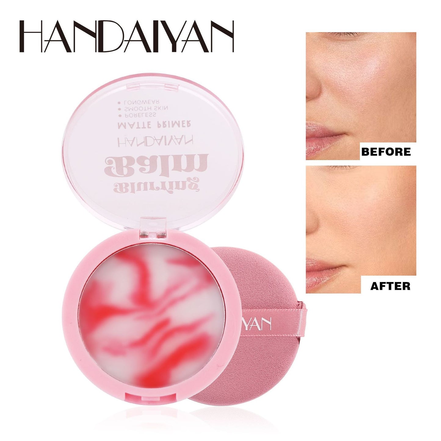 Powder-free powder for makeup touch-up, color-enhancing and oil-control HANDAIYAN long-lasting waterproof concealer powder cream