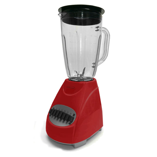 Brentwood 12 Speed Blender with Glass Jar in Red