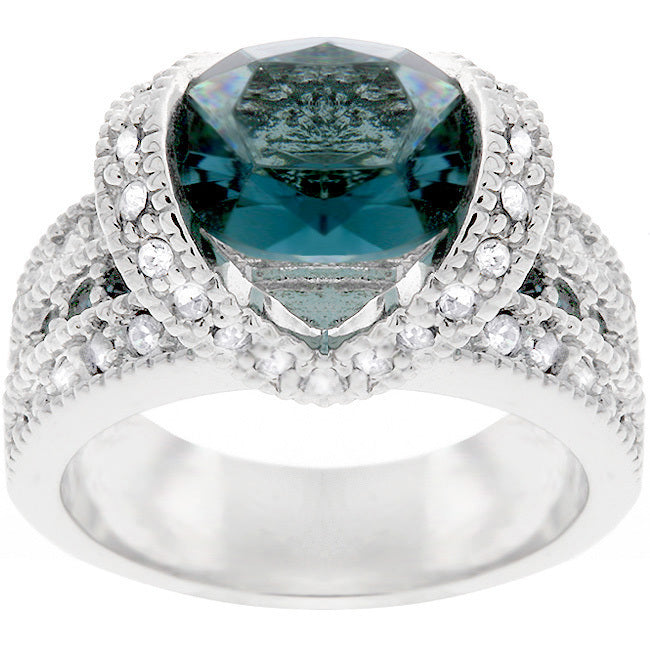 Ovaline Blue Ring