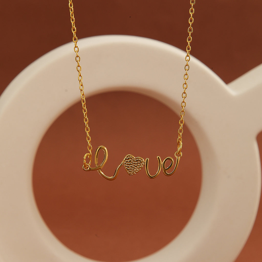 1pc Simply Exquisite Sparkling Symbol 8/Love Pendant Necklace
