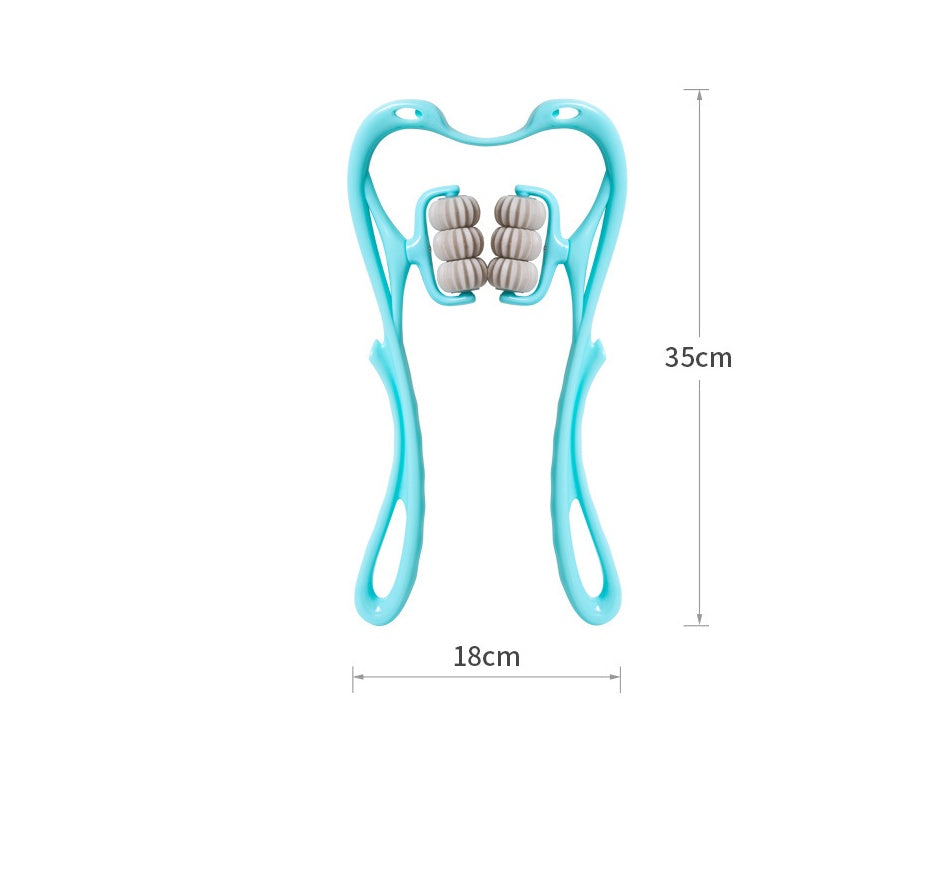 Multifunctional Manual Six-wheel Neck-Roller Massager