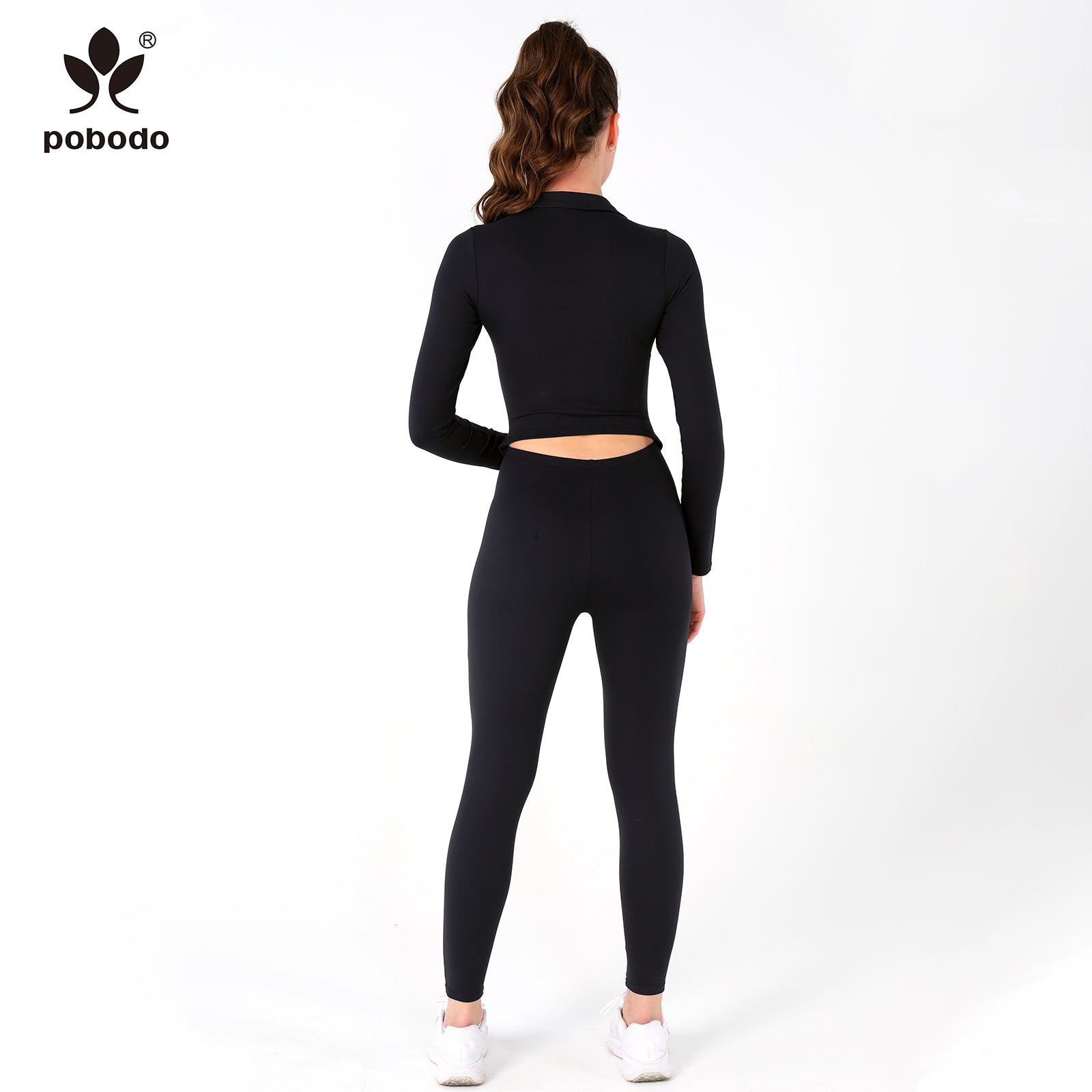 Polo Collar Long Jumpsuit