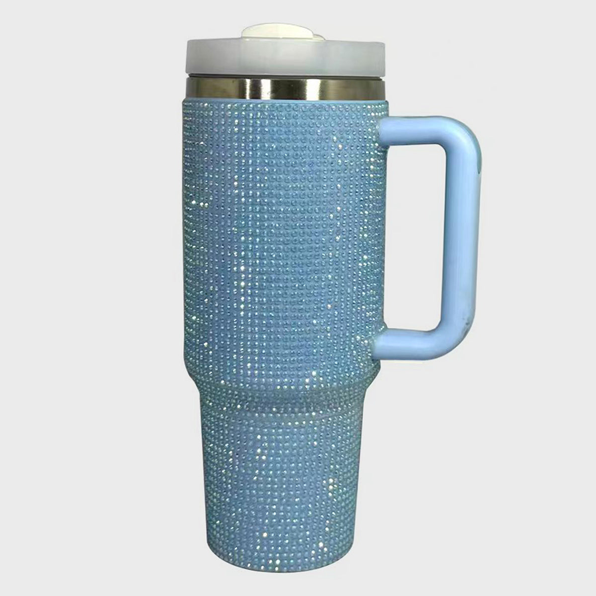 Rhinestone Stainless Steel Insulated Tumbler 40 oz- Premium High Quality Travel Mug Hot and Cold Drinks - Durable, Reusable, , Multipurpose, and Sparkling Diamond Studded Series Design