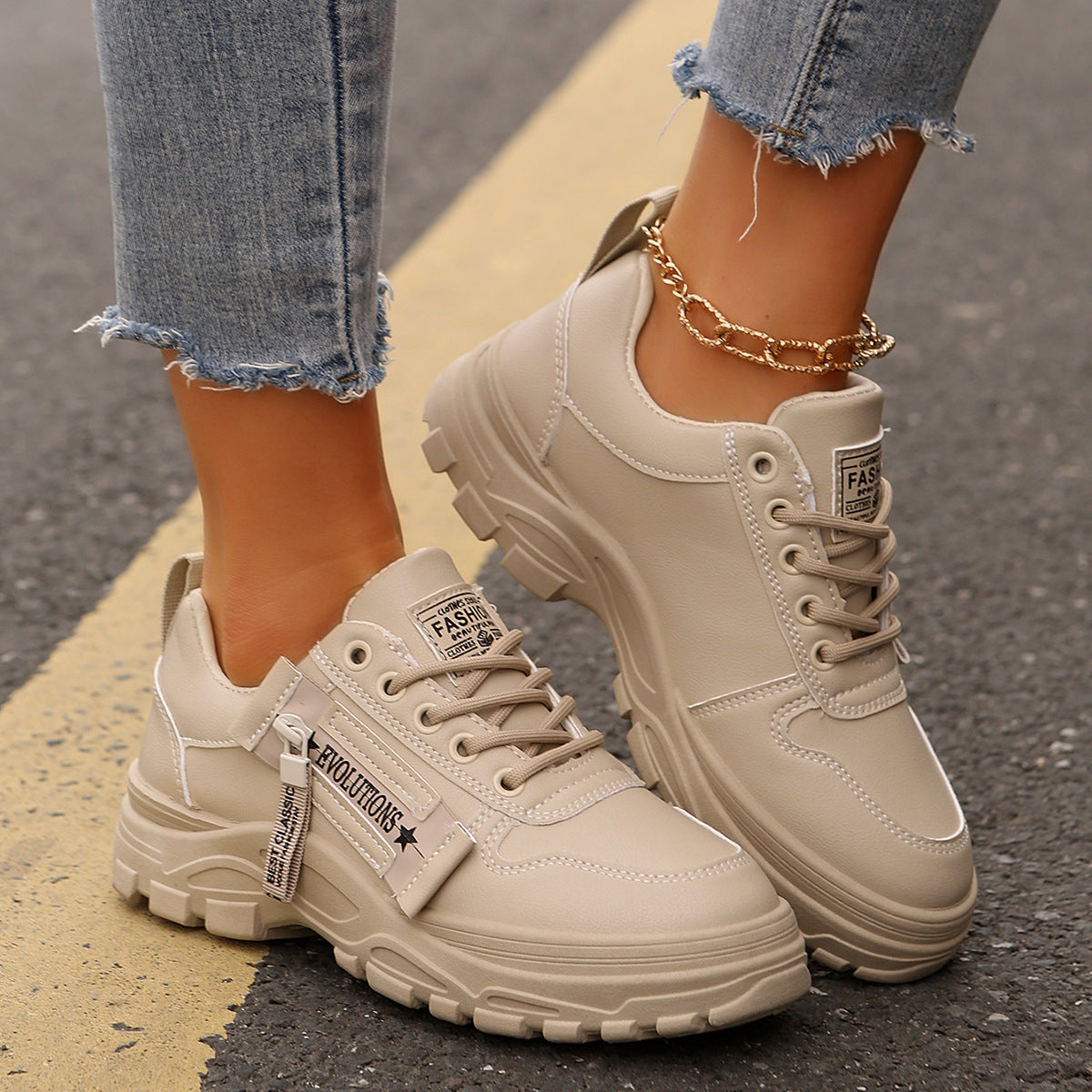 EVOLUTIONS Womens Sports Sneakers