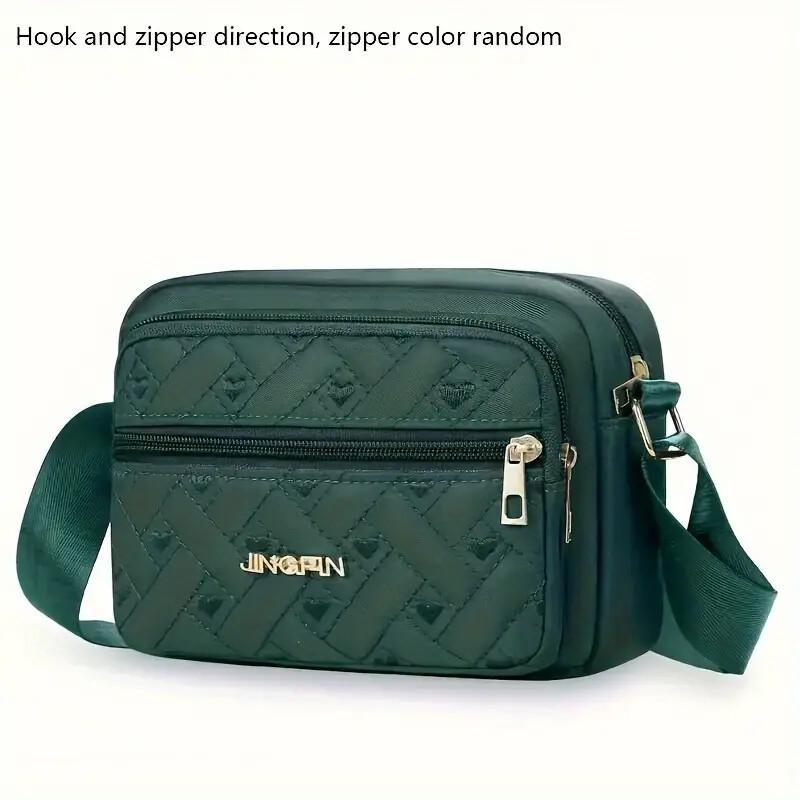 New Oxford Cloth Multi-Layer Crossbody Embroidery Bag