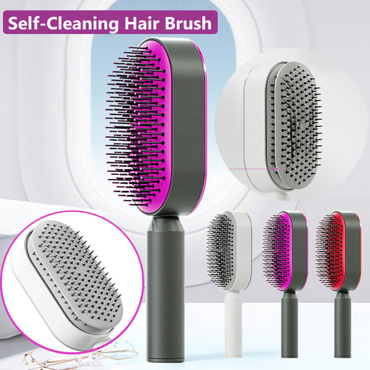 Self Cleaning Scalp Massaging Hair Brush