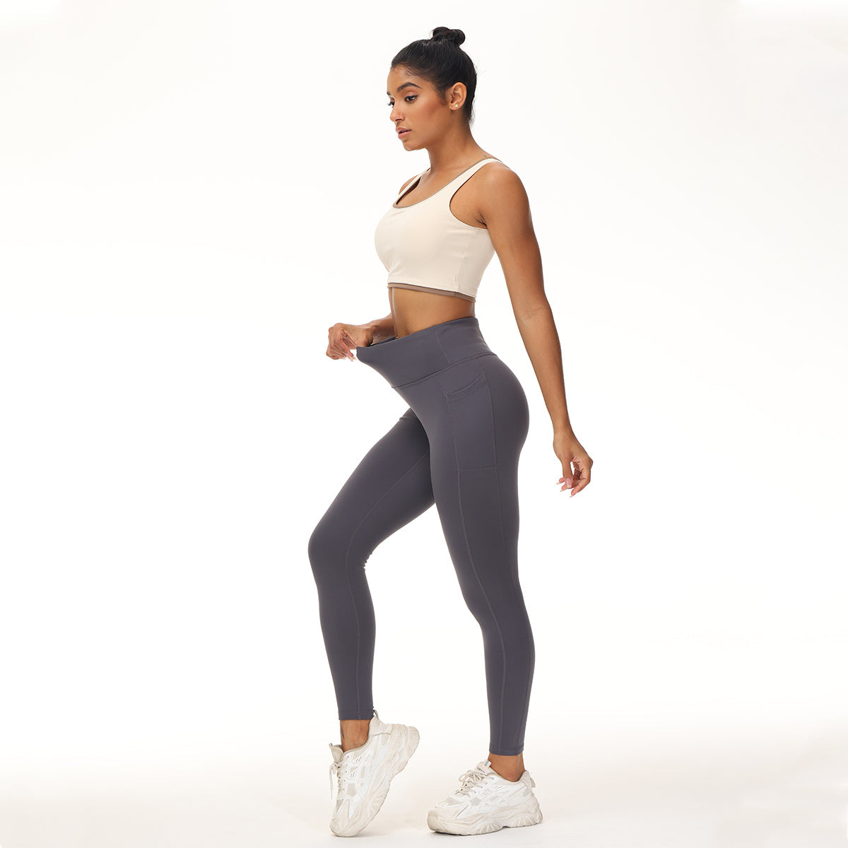Adding Velvet In Winter Pocket Ankle Pants