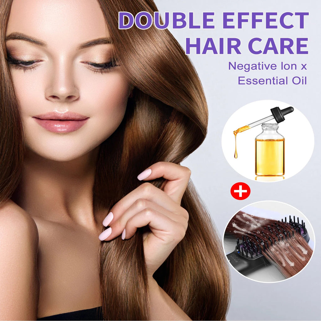 YEVYO Ionic Plus Anti-frizz Steam Straightening Salon Brush