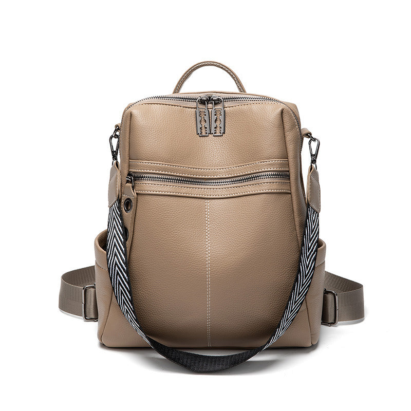 Women's Arrow Stitch PU Leather Backpack