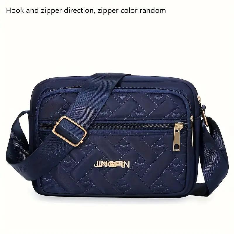 New Oxford Cloth Multi-Layer Crossbody Embroidery Bag