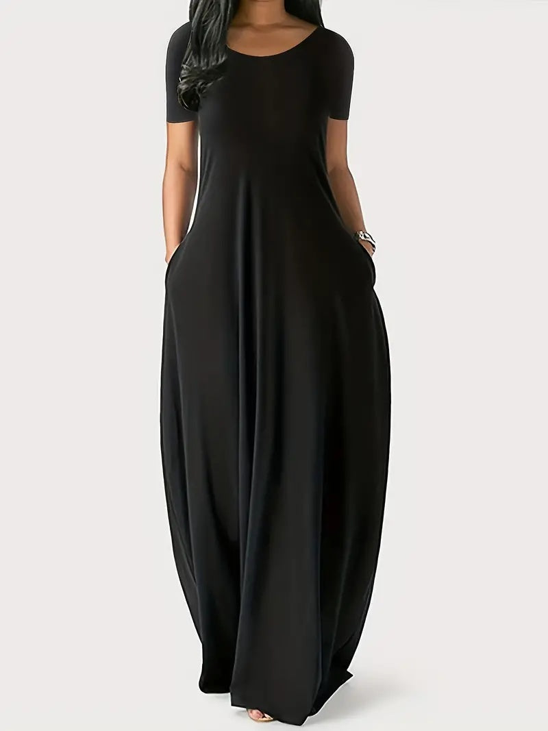 The Flow Maxi Pocketed Dress