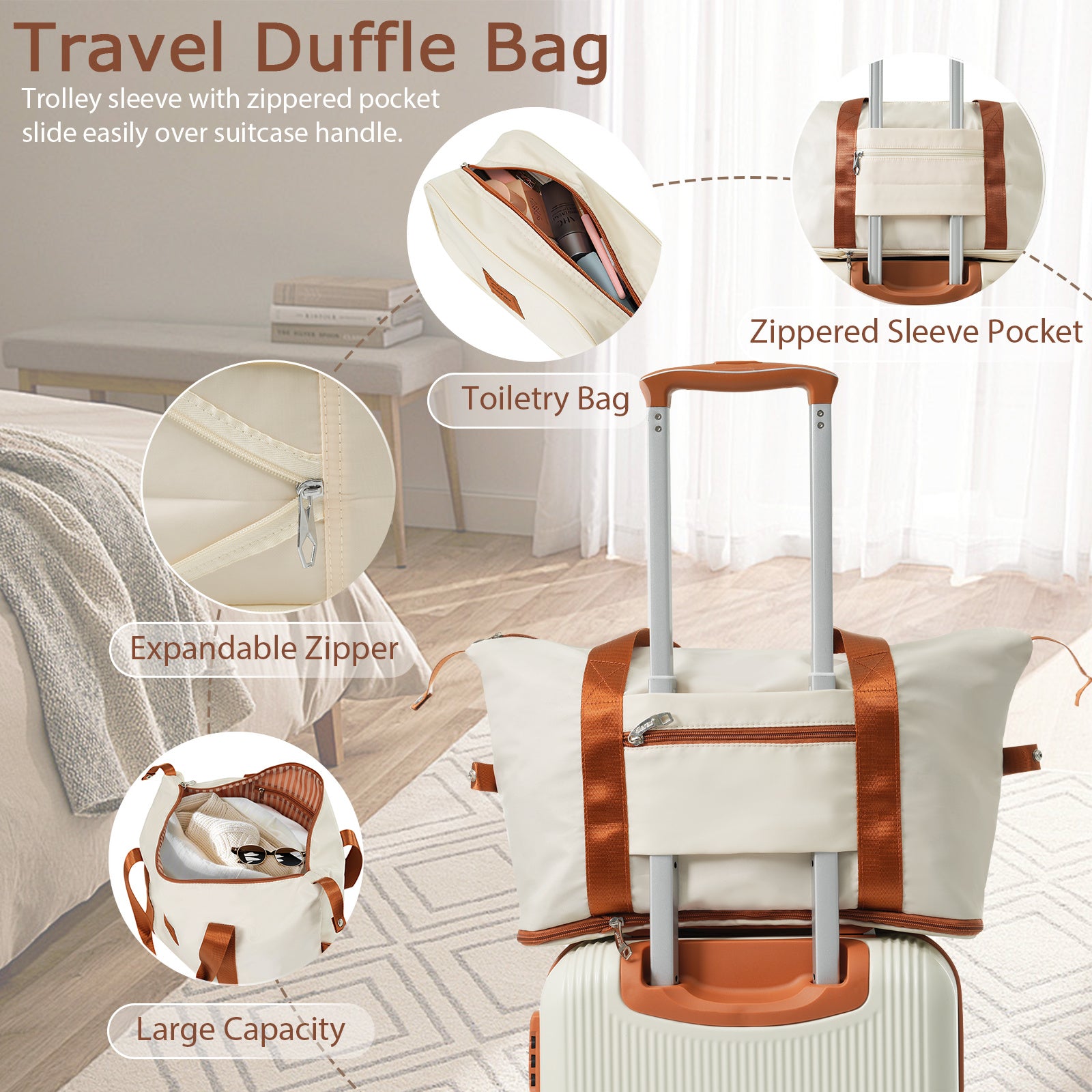 3 Piece Hardshell Luggage Carry-on Suitcase With TSA Lock