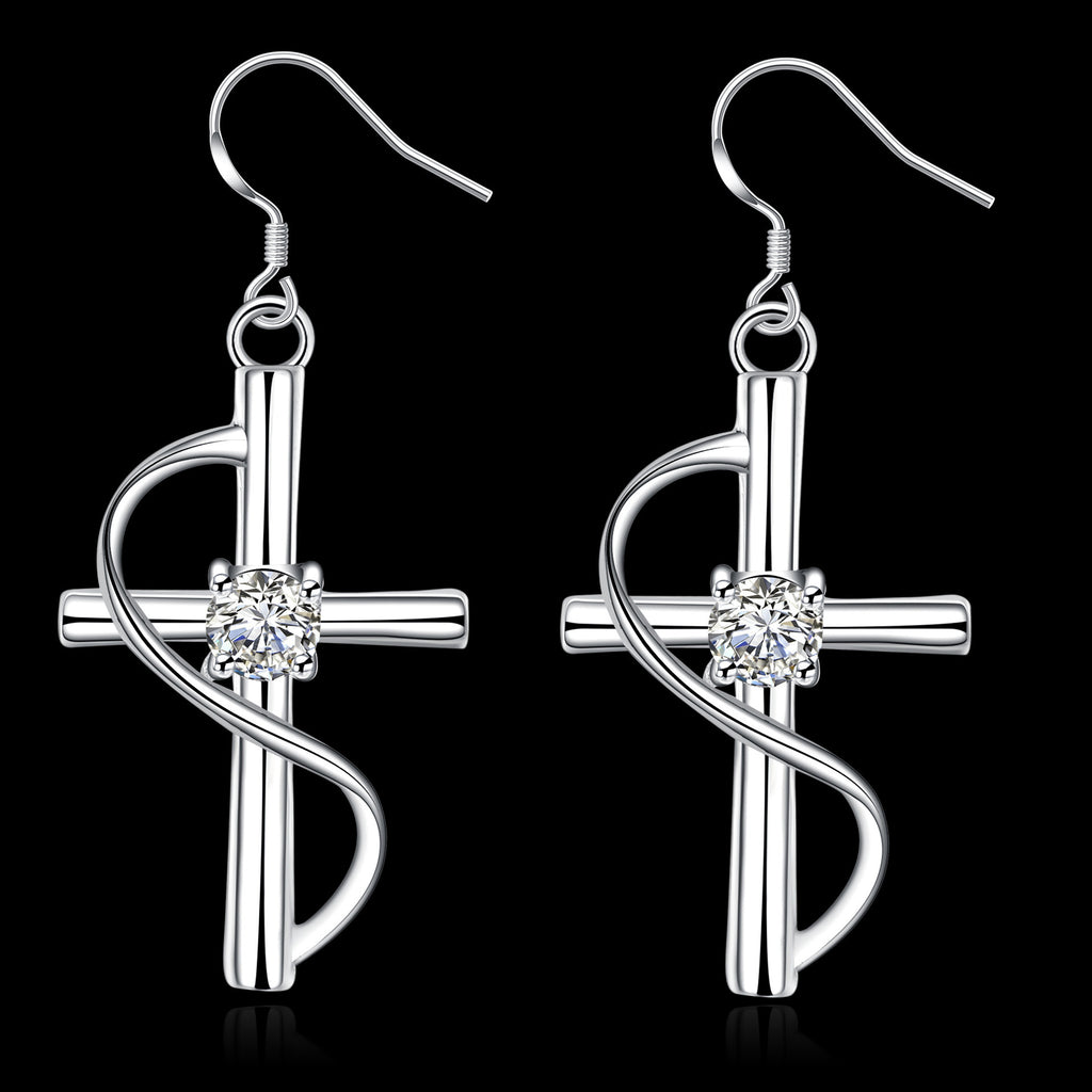 New Elongated Cross-border Earrings