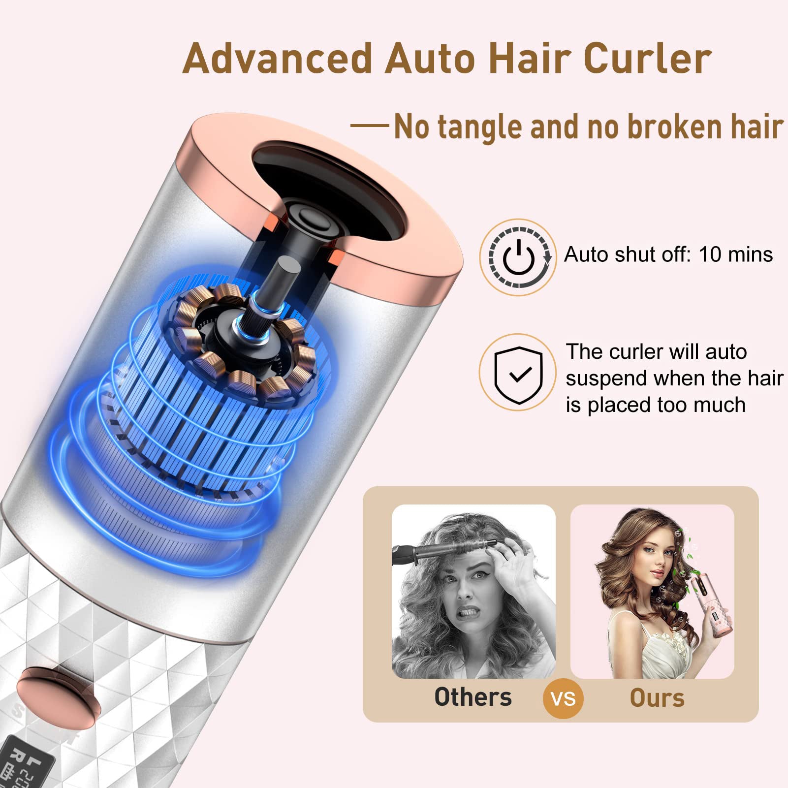 Portable Automatic Ceramic Hair Curler