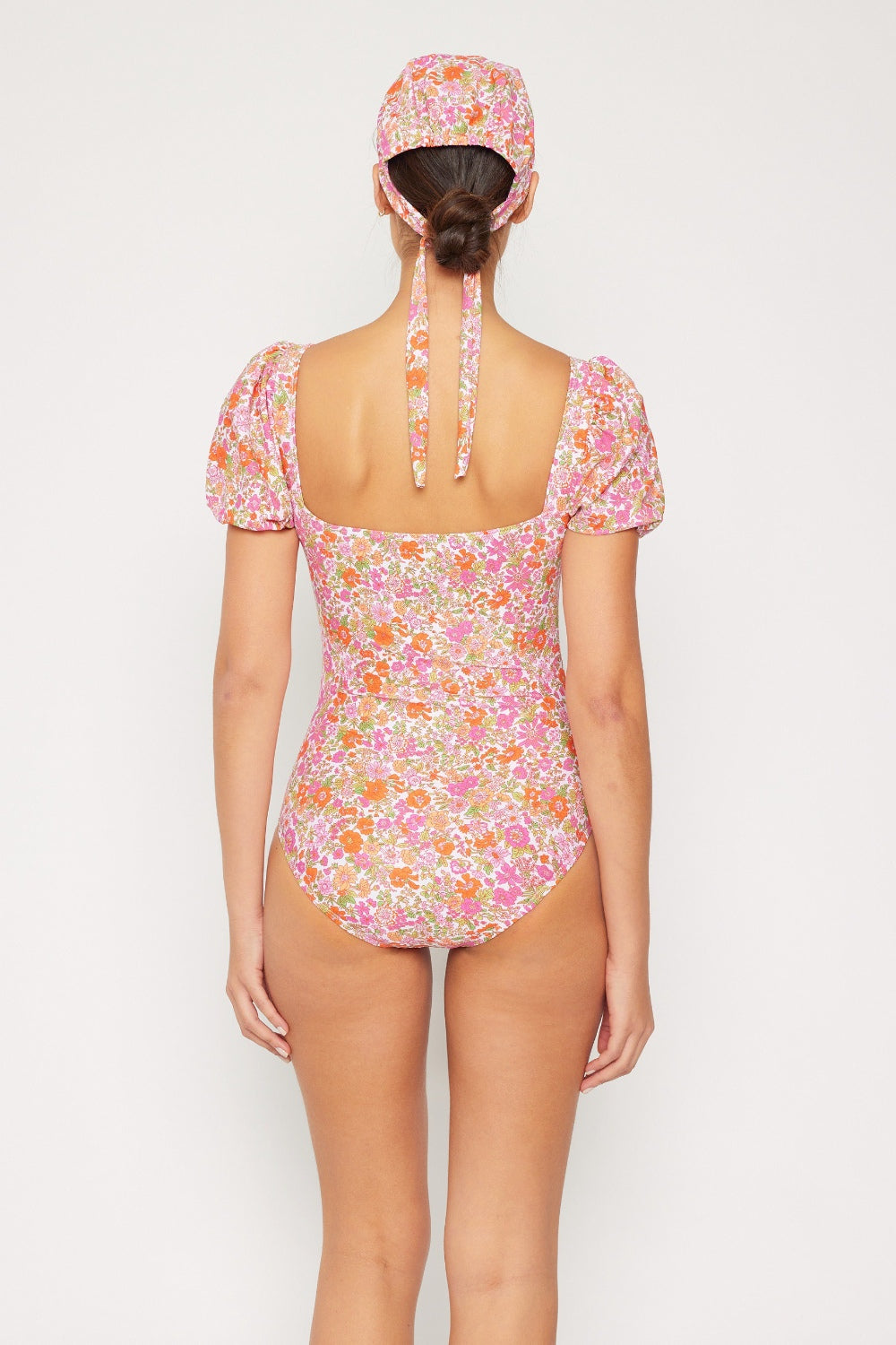 Marina West Swim Floral Puff Sleeve One-Piece