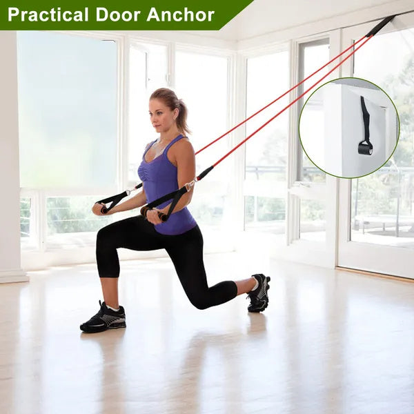 11Pc Resistance Tube Bands Set