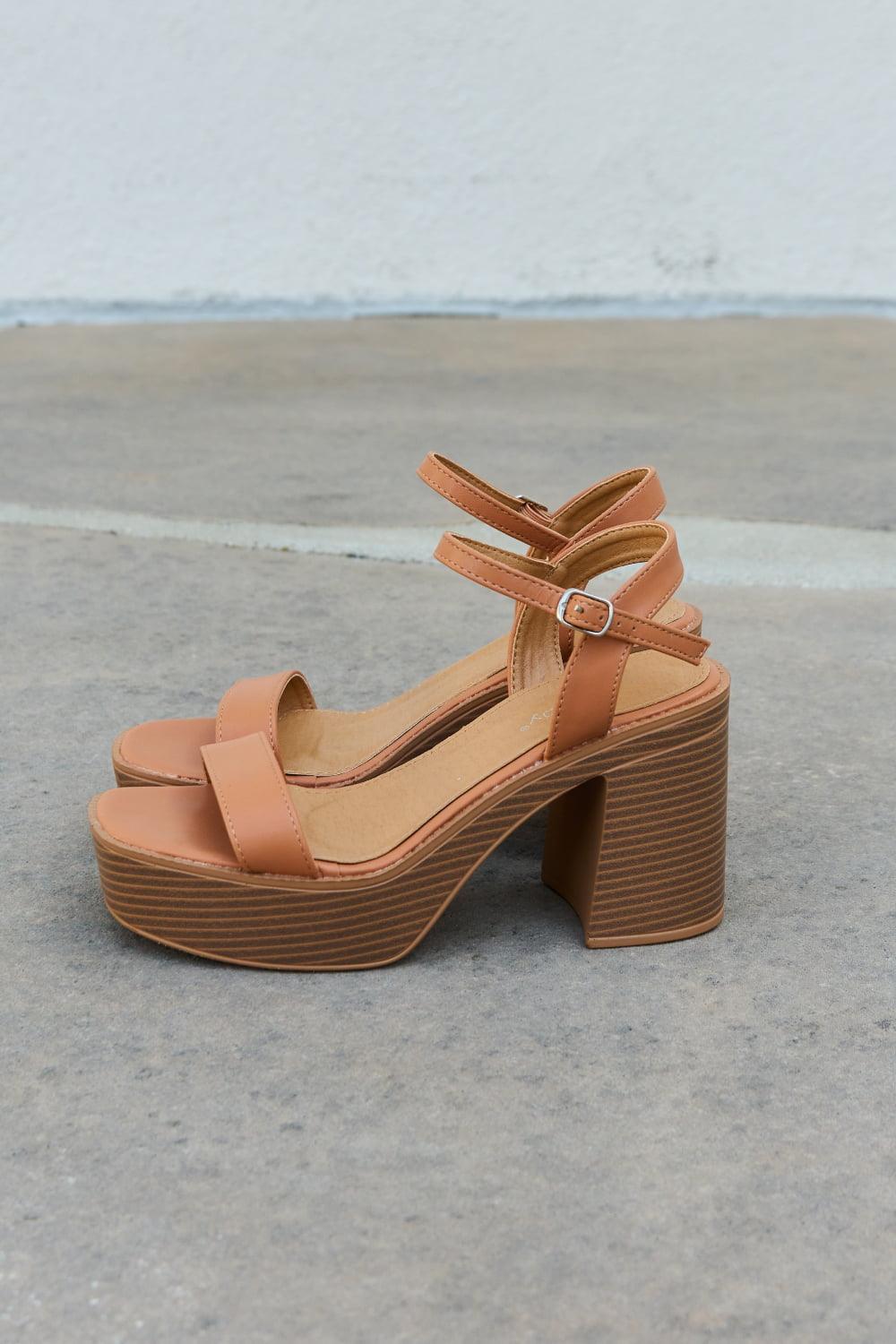 Weeboo Feel It Platform Heel Sandals - Glamorous Boutique USA L.L.C.