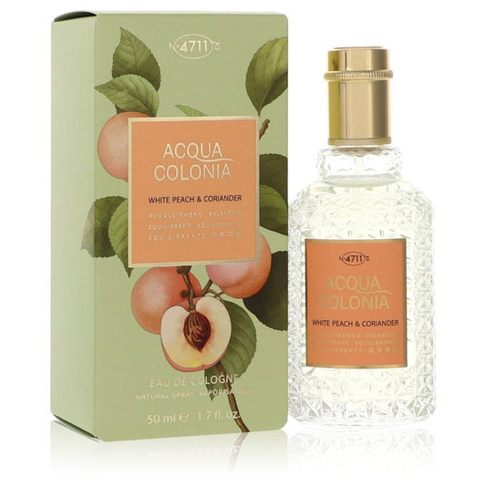 4711 Acqua Colonia White Peach & Coriander by 4711 Eau De Cologne Spray (Unisex) 1.7 oz (Women)