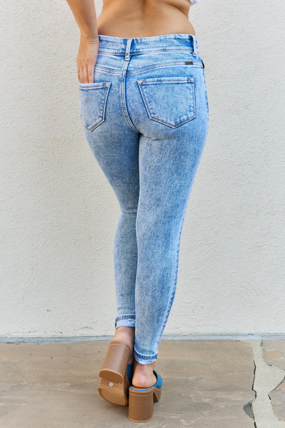 Kancan Emma Full size High Rise Distressed Skinny Jeans - Glamorous Boutique USA L.L.C.