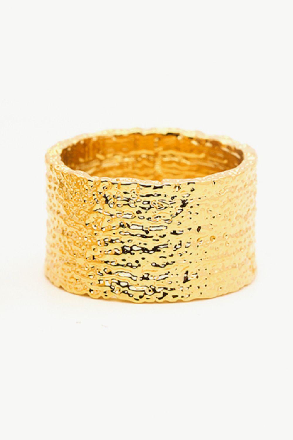 Textured Thick Band Ring - Glamorous Boutique USA L.L.C.