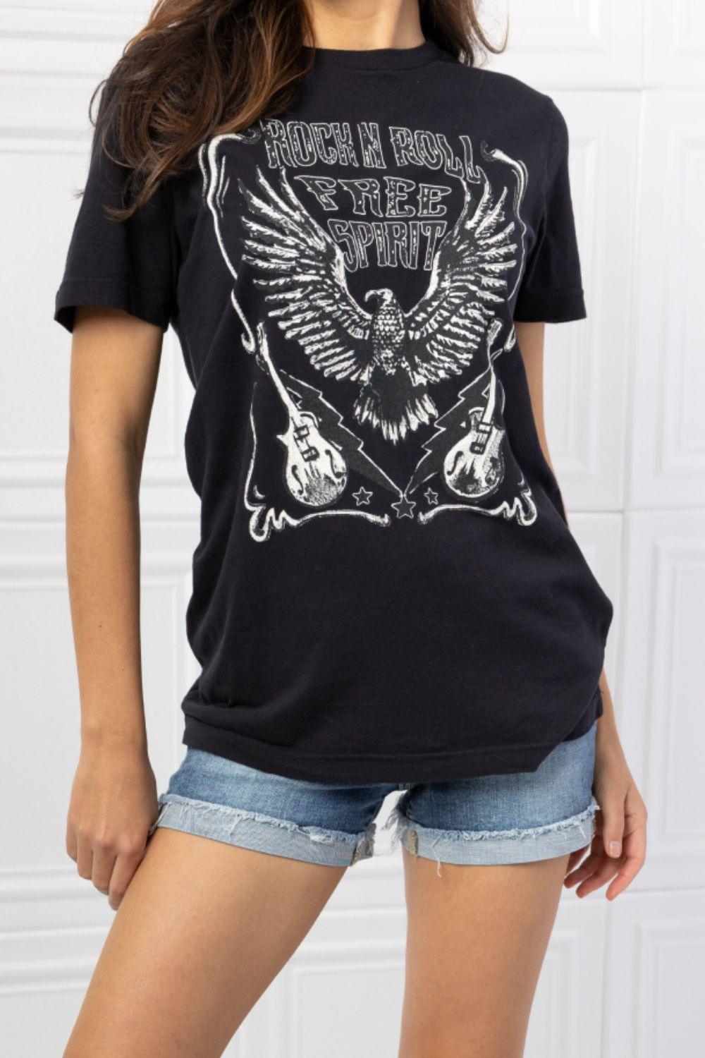 mineB Full Size Free Spirit Graphic Tee - Glamorous Boutique USA L.L.C.