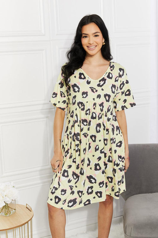 BOMBOM Take It Easy Animal Print Dress - Glamorous Boutique USA L.L.C.