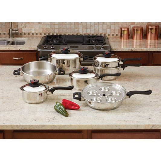 7-Ply  17pc T304 Stainless Steel Cookware Set