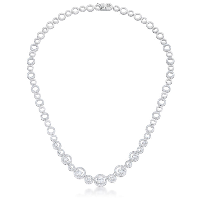Graduated Cubic Zirconia Necklace