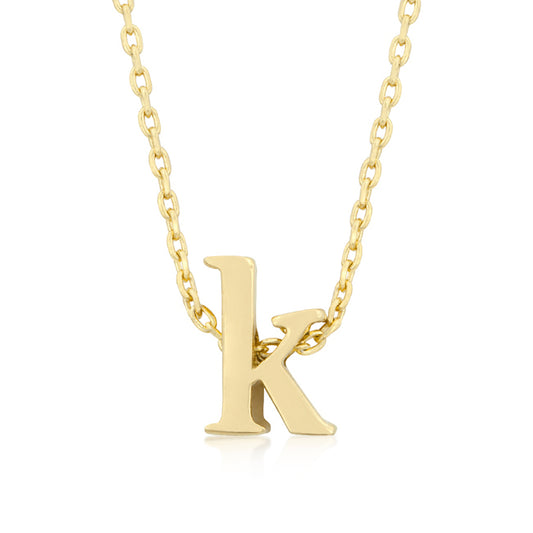 Golden Initial K Pendant