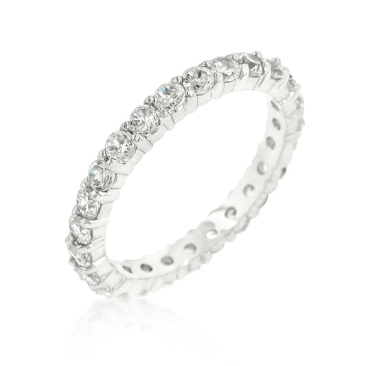 Cubic Zirconia Eternity Band