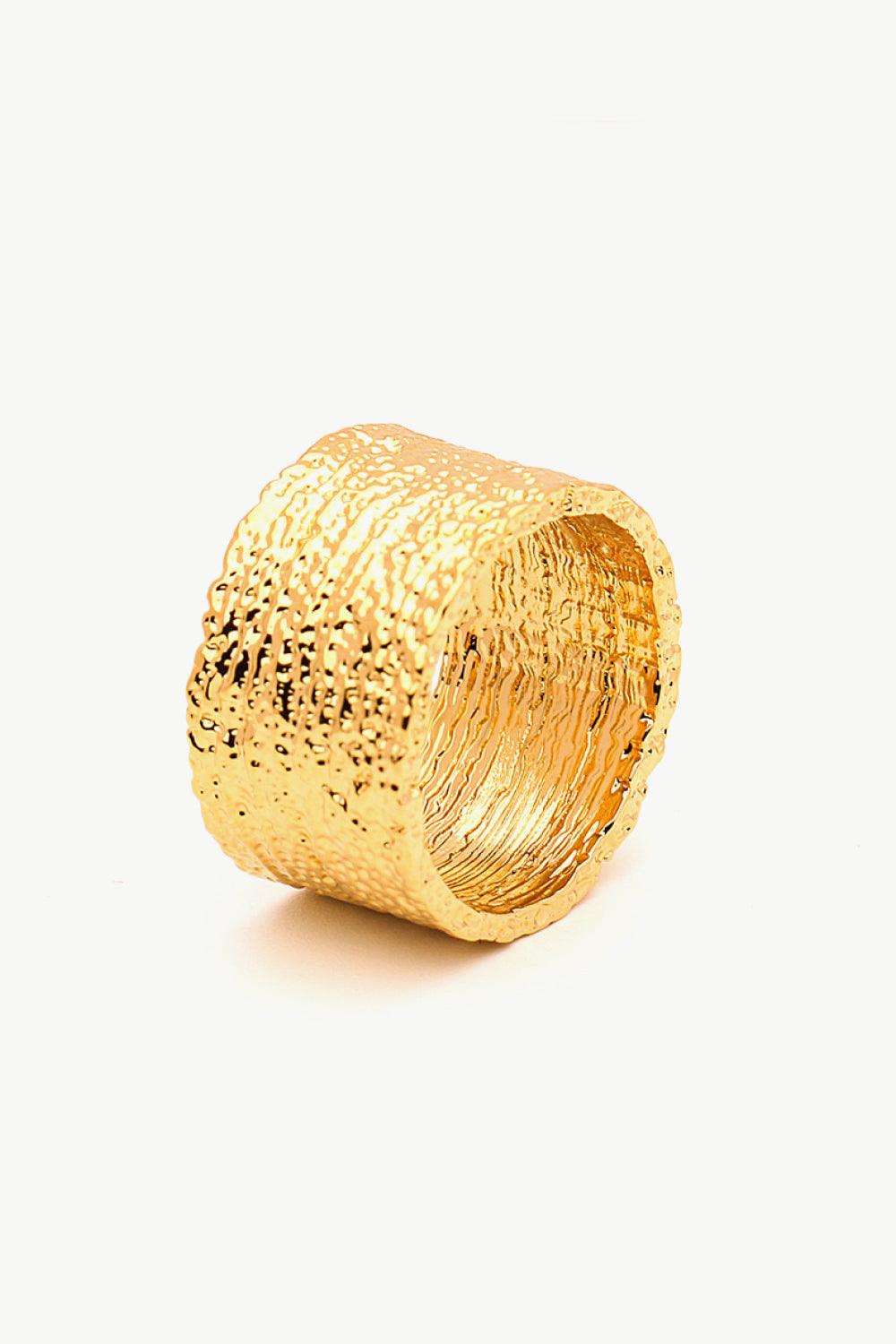 Textured Thick Band Ring - Glamorous Boutique USA L.L.C.